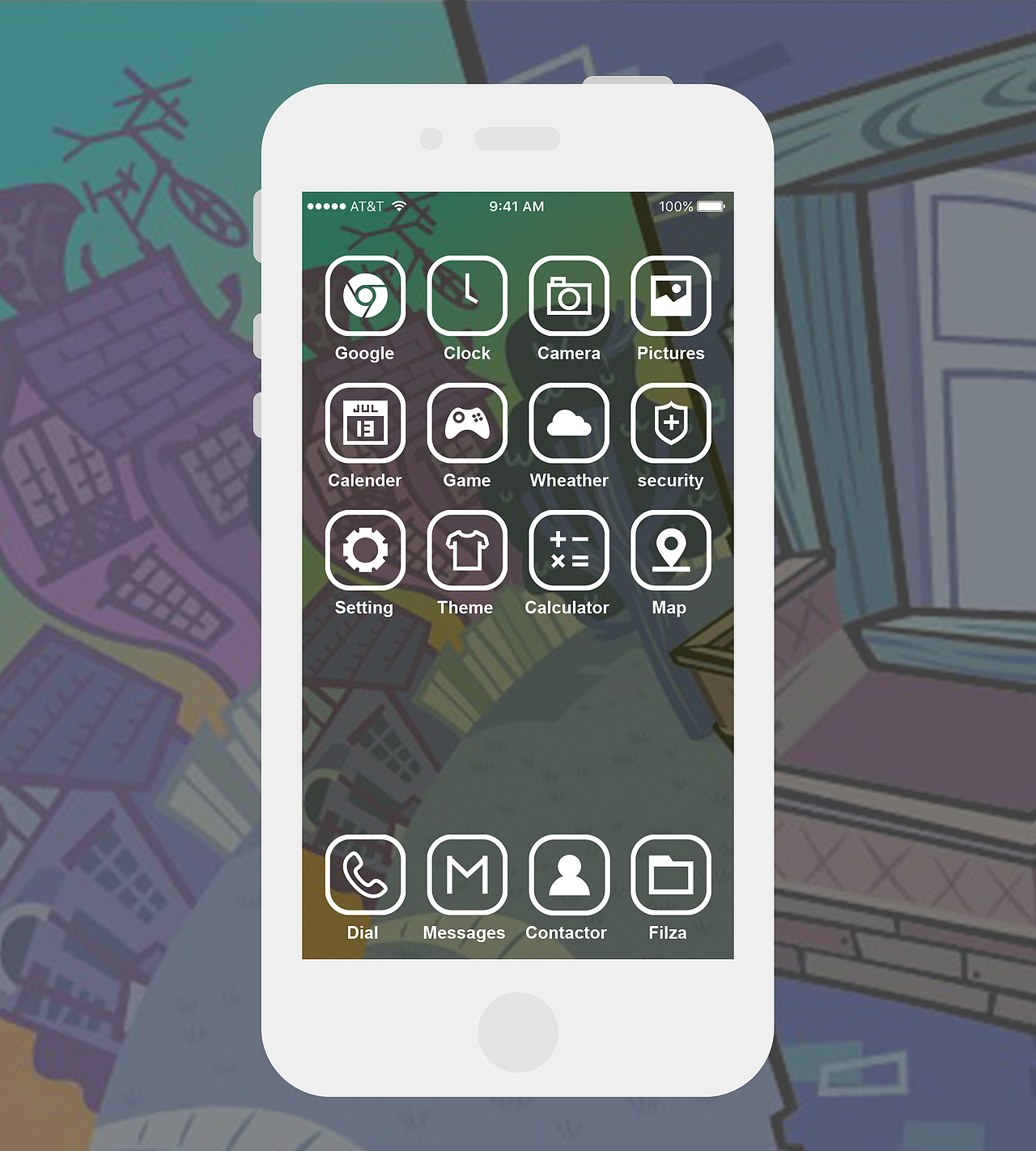 手机主题（图ZNTA0OTcwNDg=） - 图标 - 站酷设计师李米杉原创素材 - 站酷ZCOOL
