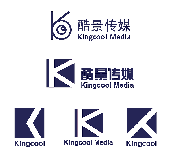 主要以字母K加上摄像头为设计元素