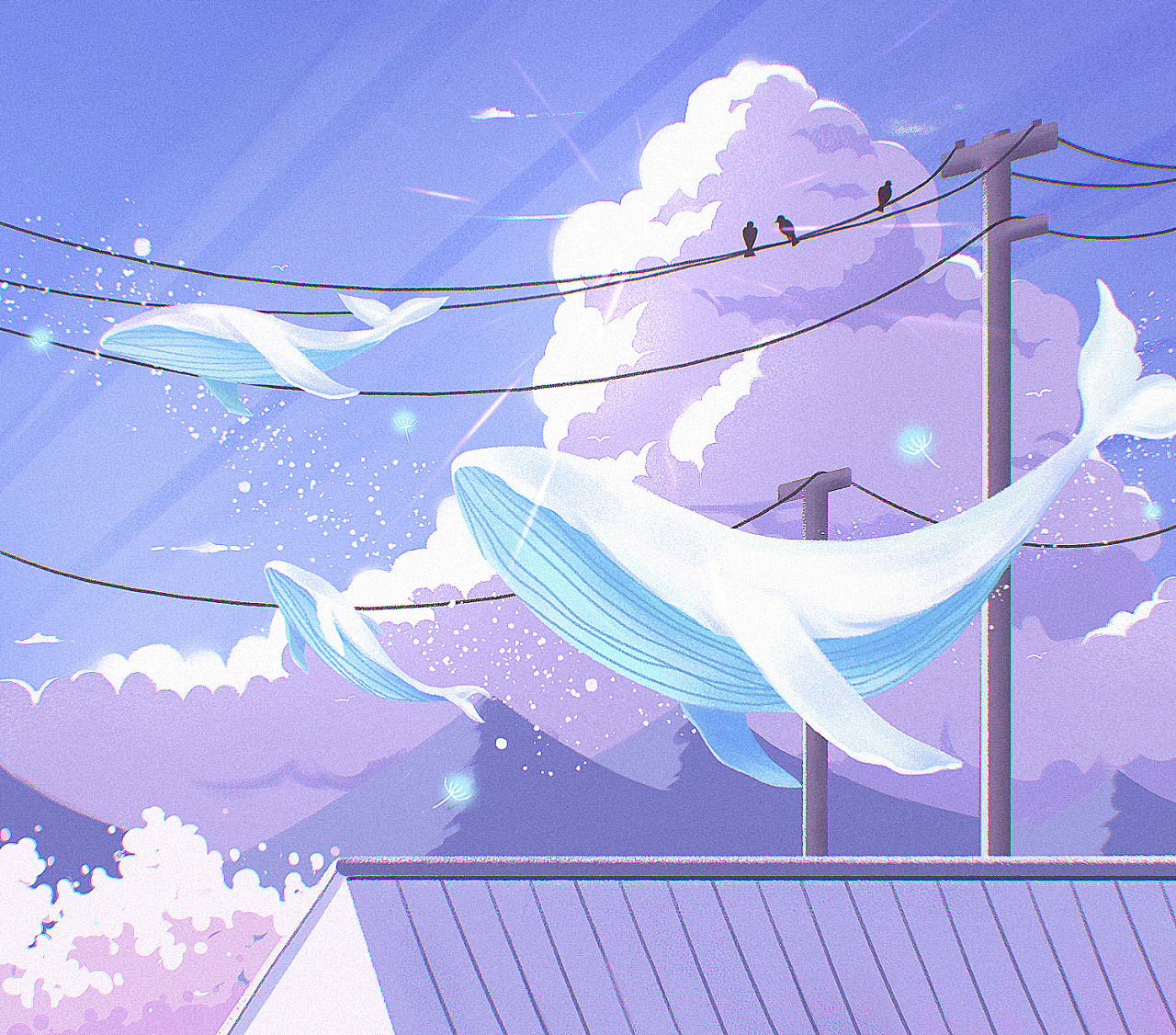 梦鲸95|插画|商业插画|画画的橙橙 - 原创作品 - 站酷 (zcool)