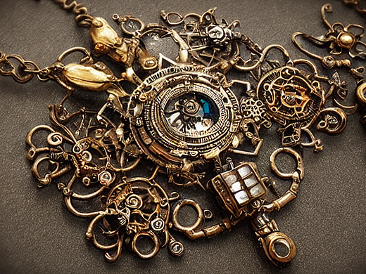 #AI创作实验室#微距巴洛克首饰