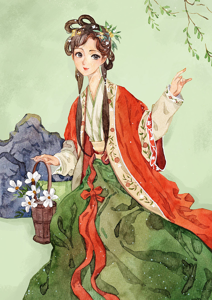古风水彩人物（图ZMjg2OTc5ODQ4） - 创作习作 - 站酷设计师陈晶_插画原创素材 - 站酷ZCOOL
