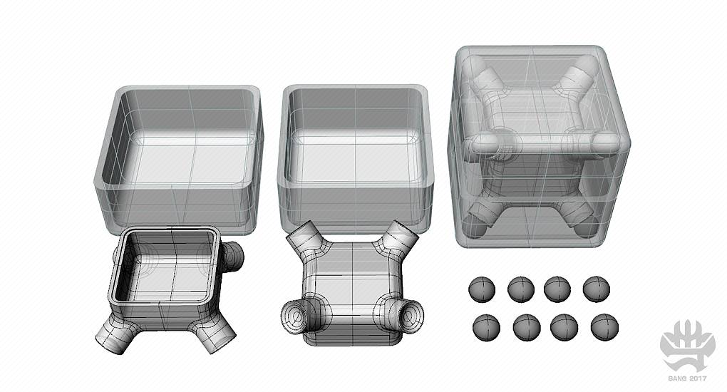 综合了结构和成本,最终采用了这个造型。