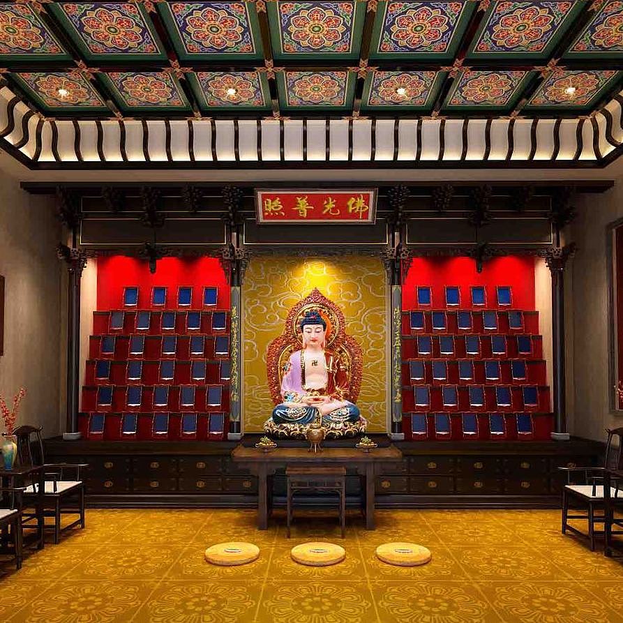 楚匠坊  防古式浮雕吊顶   防古藻井吊顶 寺庙天花