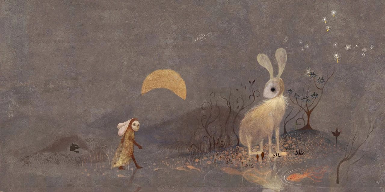 获奖作品 |《送月亮》（图ZMjcwMjg3Nzcy） - 商业插画 - 站酷设计师hiiibrand原创素材 - 站酷ZCOOL