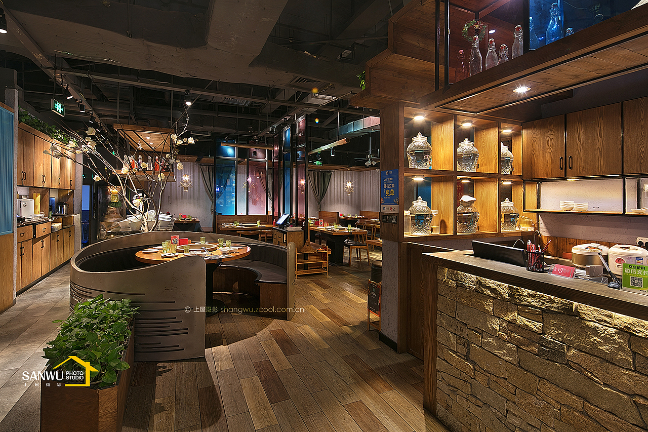 上屋摄影｜悦方ID MALL 云中歌餐厅（图ZNzQxMjE1ODQ=） - 环境/建筑摄影 - 站酷设计师上屋摄影原创素材 - 站酷ZCOOL
