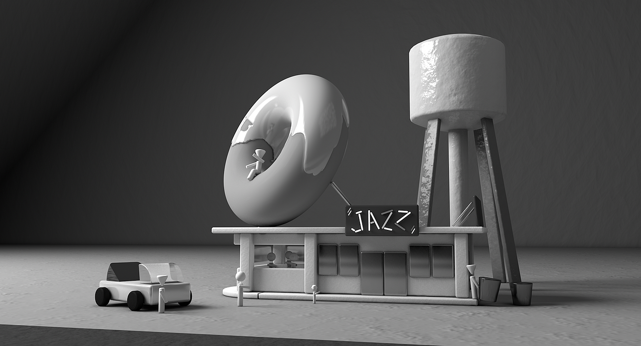 C4D自带渲染器+建模学习随堂作业（图ZMjMzMTk3ODMy） - 其他三维 - 站酷设计师Jazz_张嘉杰原创素材 - 站酷ZCOOL
