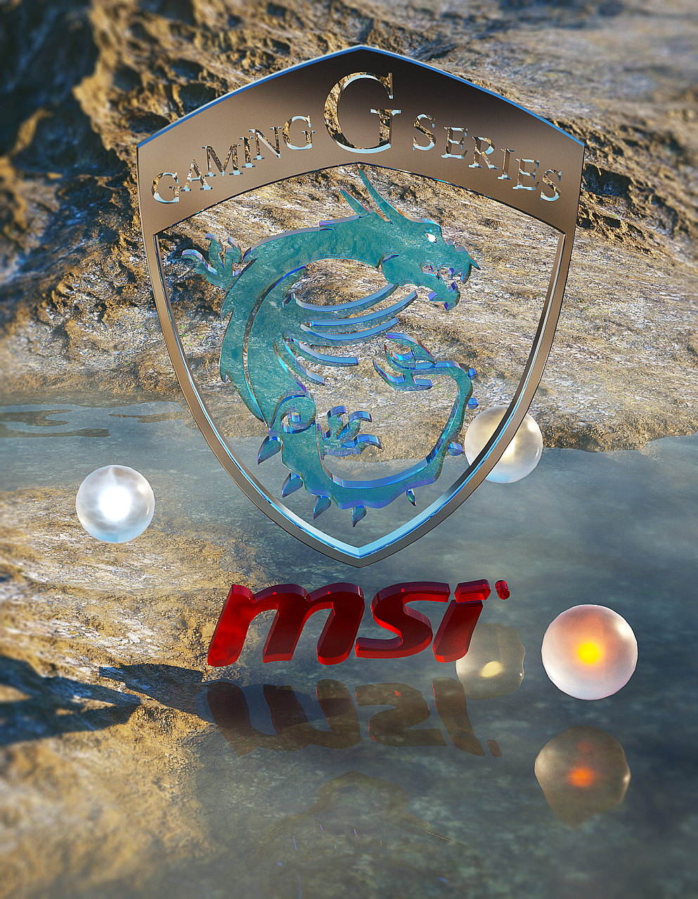     以微星logo为题材