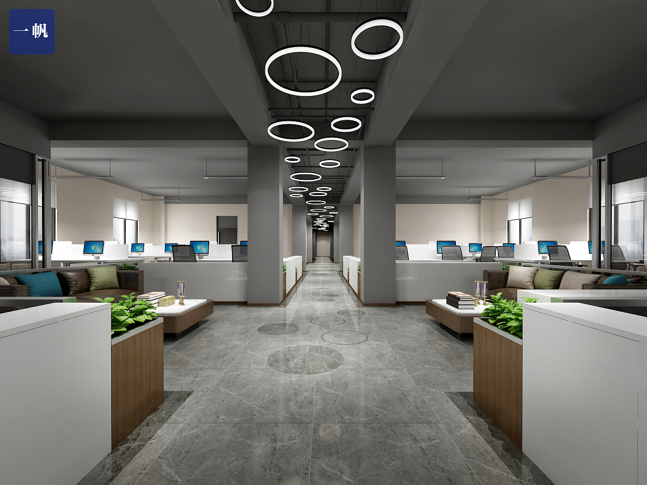 【一帆设计】办公室&样板房效果图表现|空间|商业空间设计|一帆设计