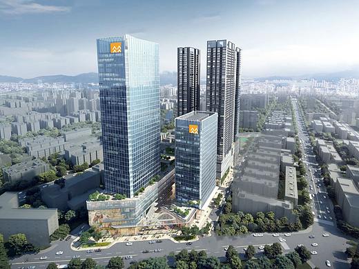 「笋岗中心万象华府」华润封面之作，笋岗地铁站