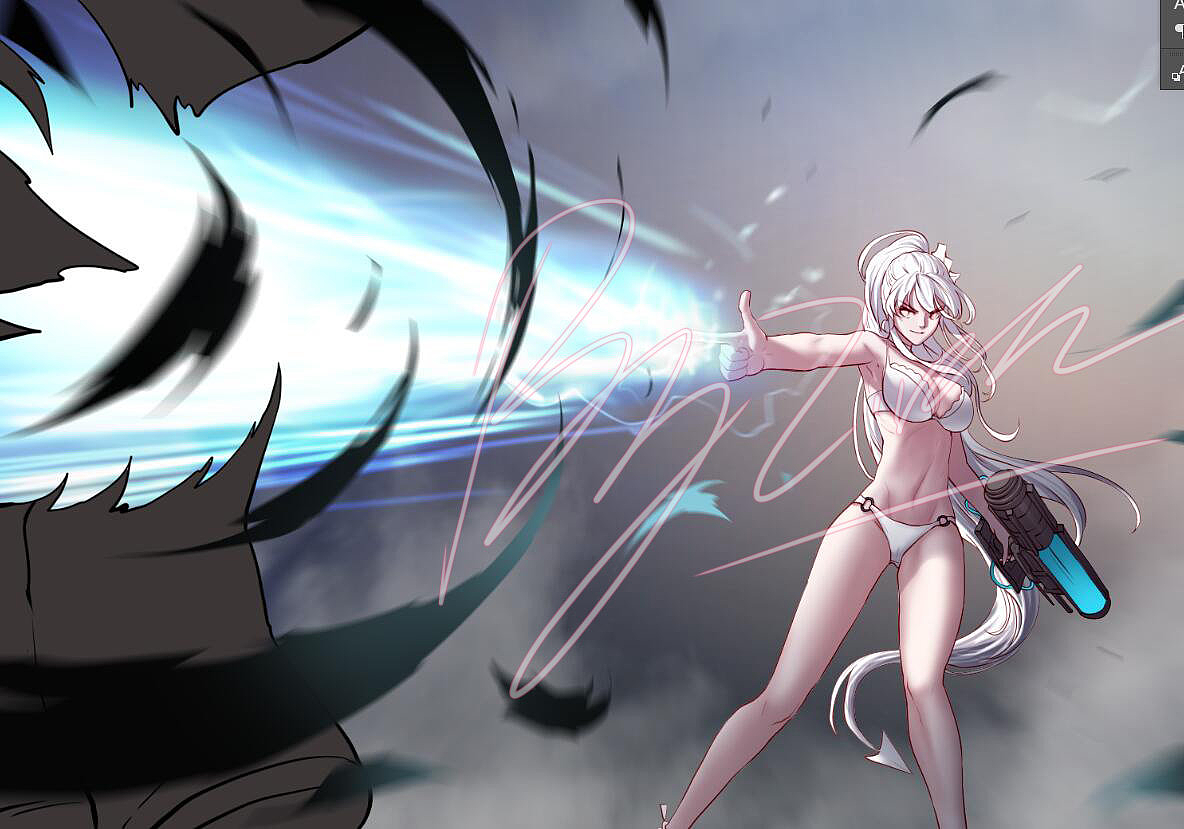 【dnf同人大赏:女枪炮】 |插画|游戏原画|colg玩家社区 - 原创作品