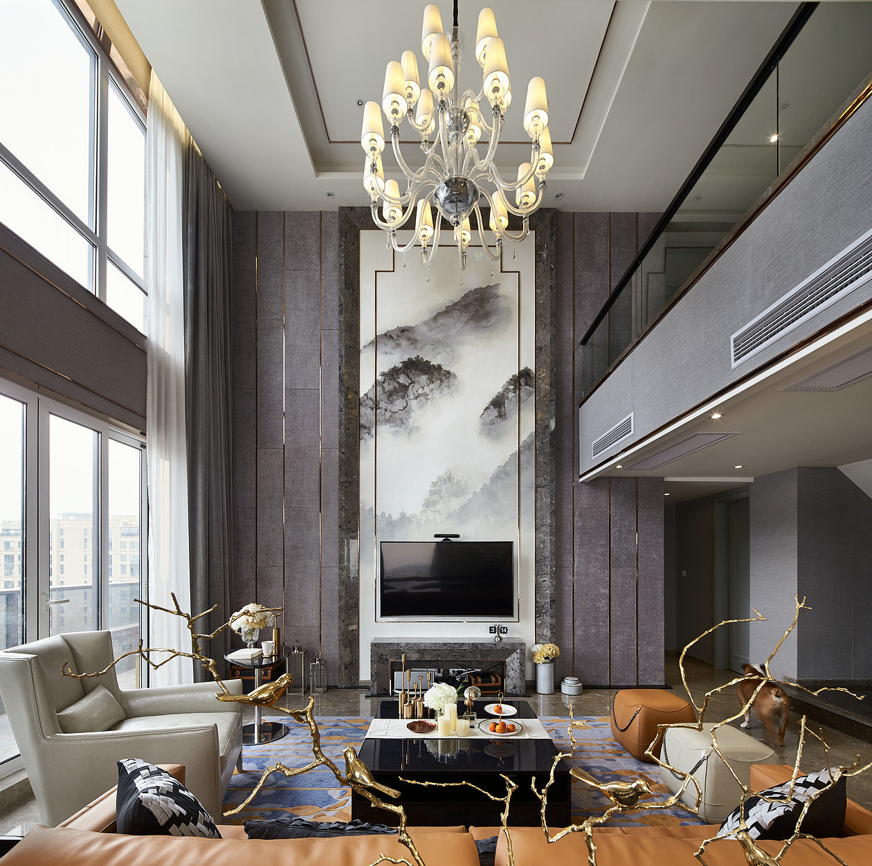 新湖果岭 中式别墅效果图