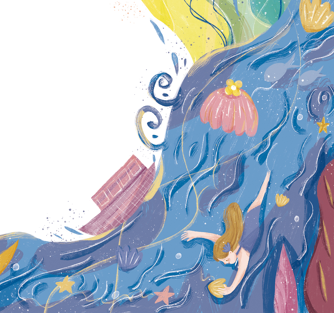 9月最后告别绿色的季节（图ZMTc3MDcwNDAw） - 商业插画 - 站酷设计师申青子原创素材 - 站酷ZCOOL