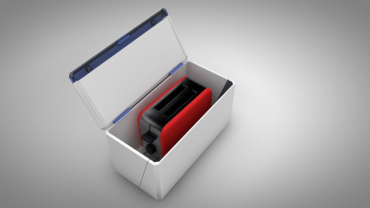 工业设计新概念快递智能盒