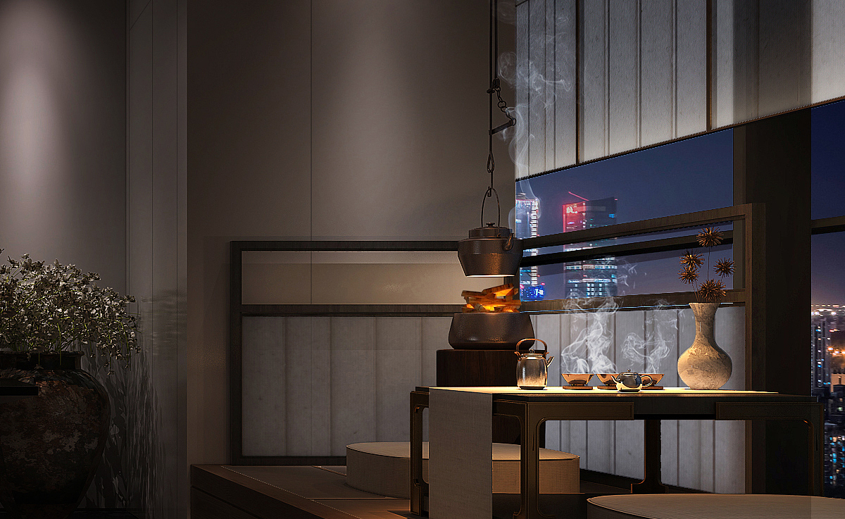 北京绿地中心总裁茶室（图ZMjQ1NzA1MjUy） - 家装设计 - 站酷设计师Z71897888原创素材 - 站酷ZCOOL