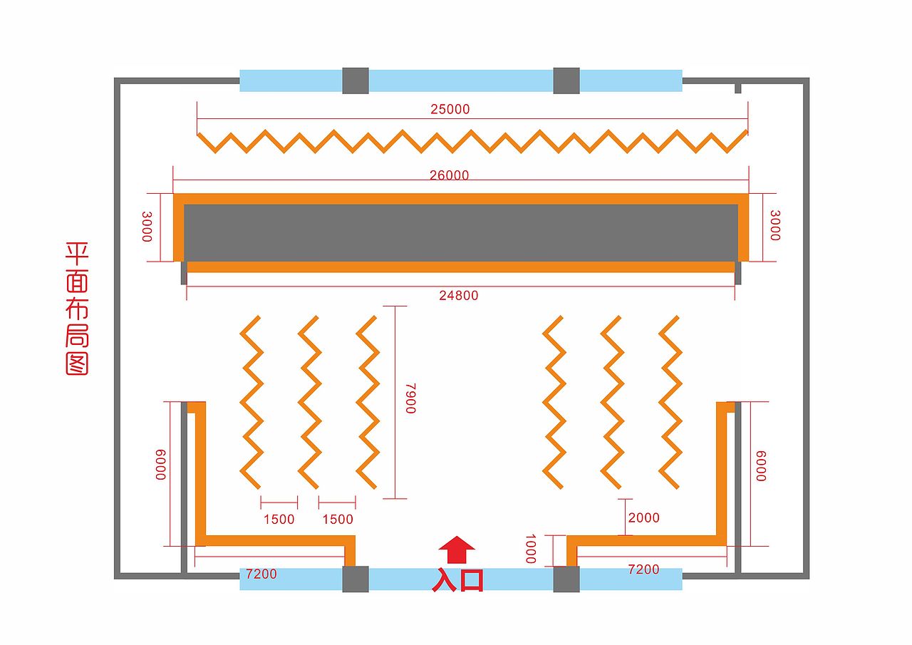 书画展平面布局图