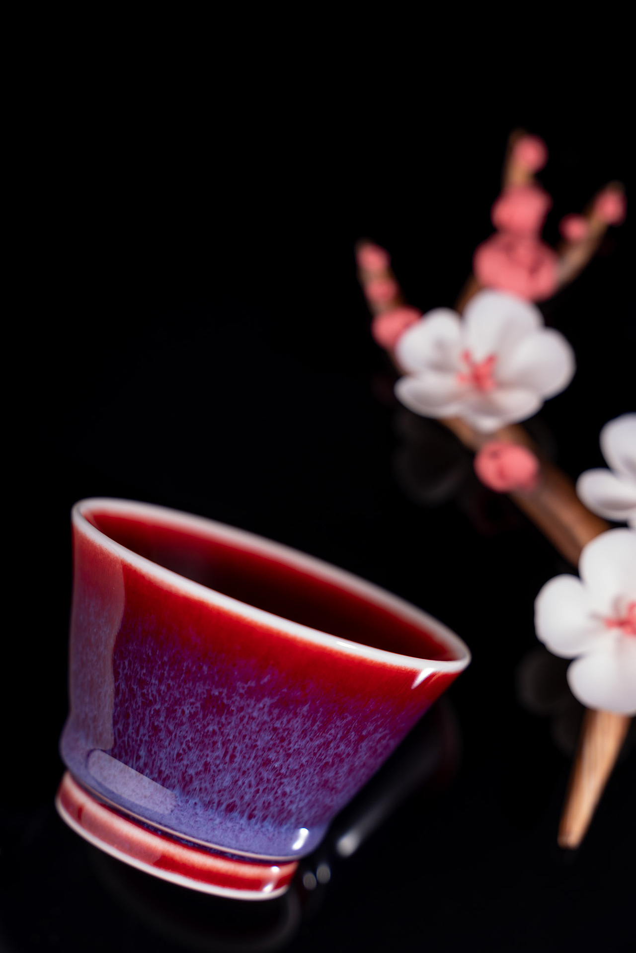 霁红杯 景德镇陶瓷茶具