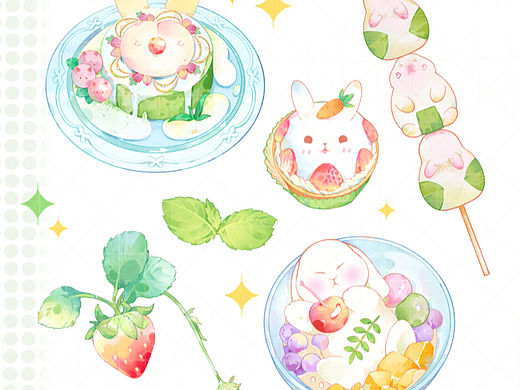 兔兔贴纸（个人主页-ZNjYyNjAzNjA=） - 创作习作 - 站酷设计师黄桃麻原创素材 - 站酷ZCOOL