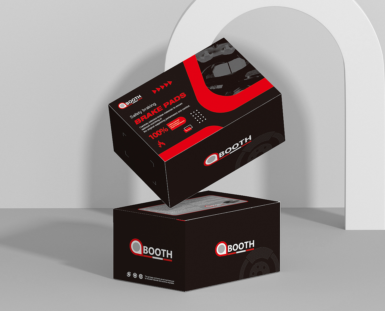 BOOTH刹车片包装设计（图ZMzQ3NDM3ODUy） - 包装 - 站酷设计师韩洪章一墨资设计原创素材 - 站酷ZCOOL