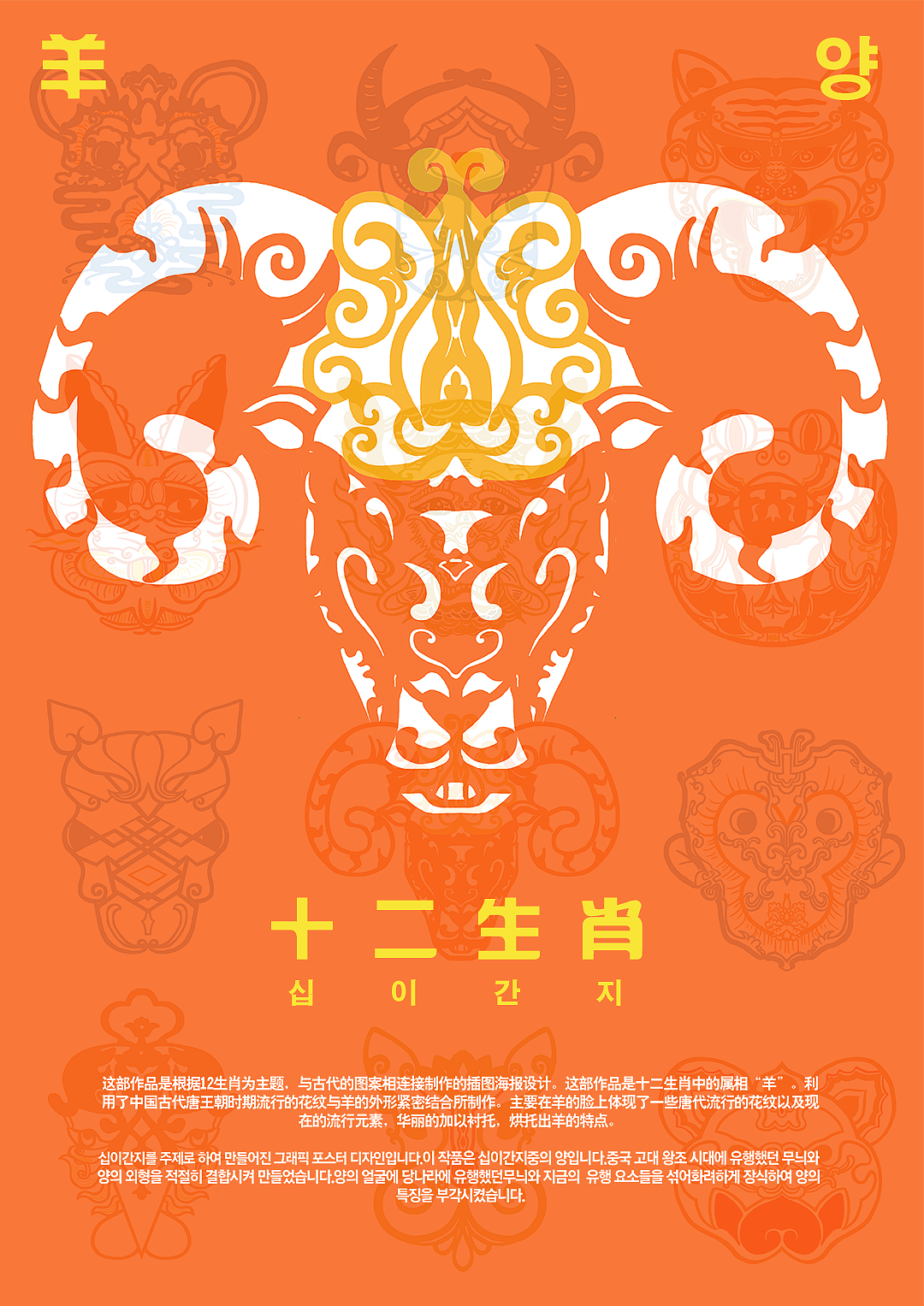 中韩 12生肖海报（图ZMTUzOTg5OTg4） - 海报 - 站酷设计师FLORA___原创素材 - 站酷ZCOOL