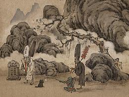 地府不收猫/中元节插画