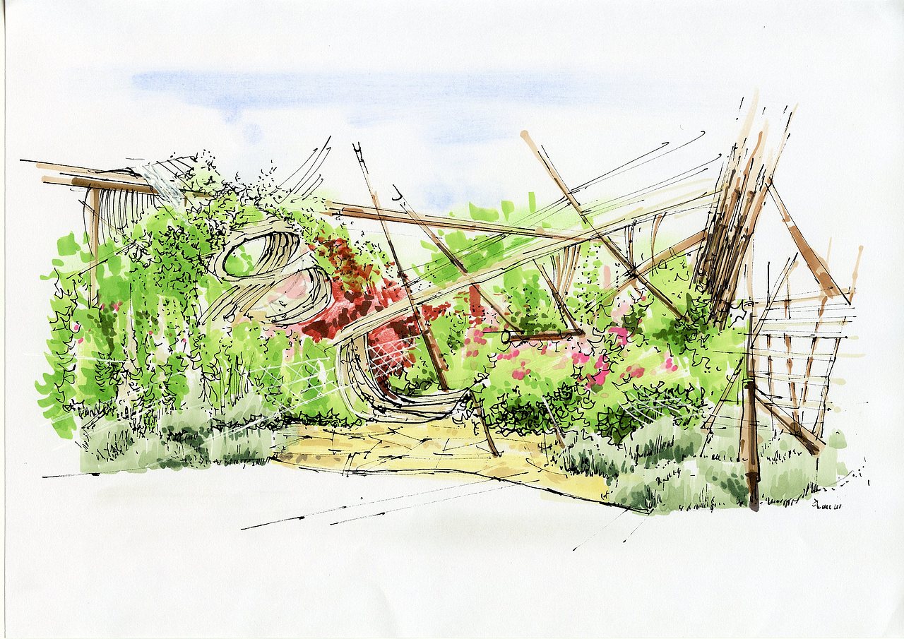 中山校园应召－马訢邦部分景观作品展示（图ZMjExNjIwMDQw） - 商业插画 - 站酷设计师DarkSuet原创素材 - 站酷ZCOOL