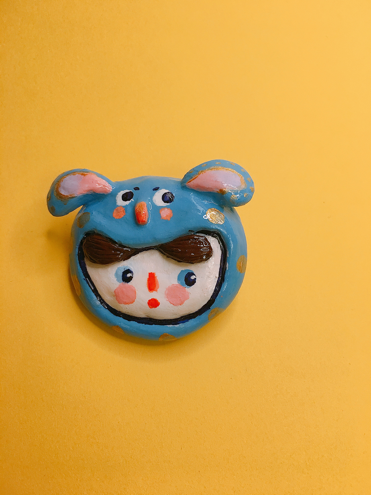 石塑黏土胸针,丑萌丑萌 - 原创作品 - 站酷(zcool)