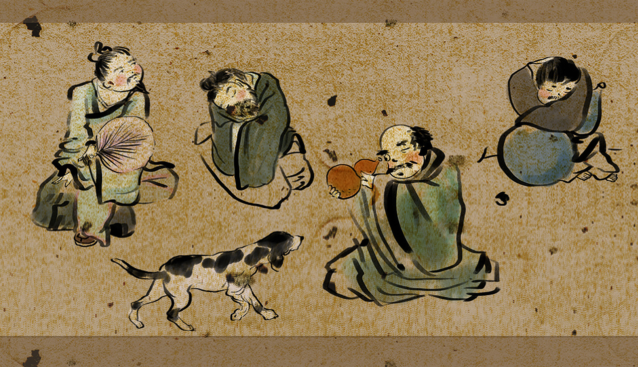 齐白石国画人物Q版 剧场（图ZMjM5NTkzMjI4） - 创作习作 - 站酷设计师困獸原创素材 - 站酷ZCOOL