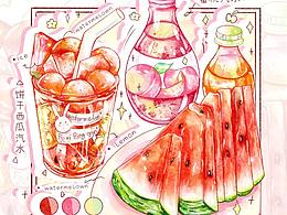 水彩美食系列