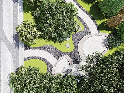 线性景观，市政绿化带景观设计