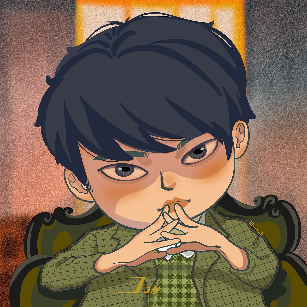 板绘每日一练 今天是叶惠美专辑封面