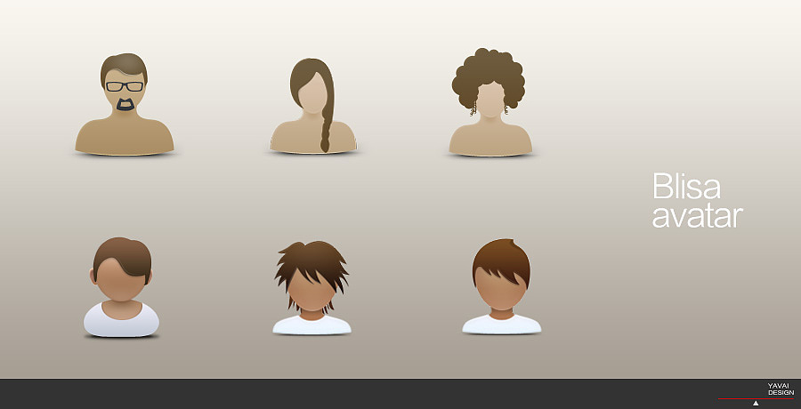 Blisa Avatar Design（图ZMjg0NjMxNg==） - 图标 - 站酷设计师SHIJIA_WORK原创素材 - 站酷ZCOOL