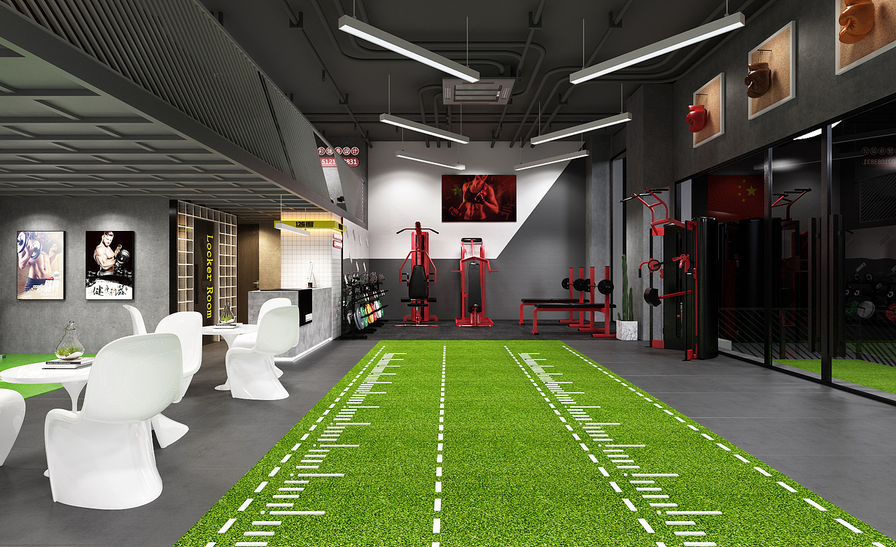 健身房SI店面品牌终端形象设计|健身会所VI设计