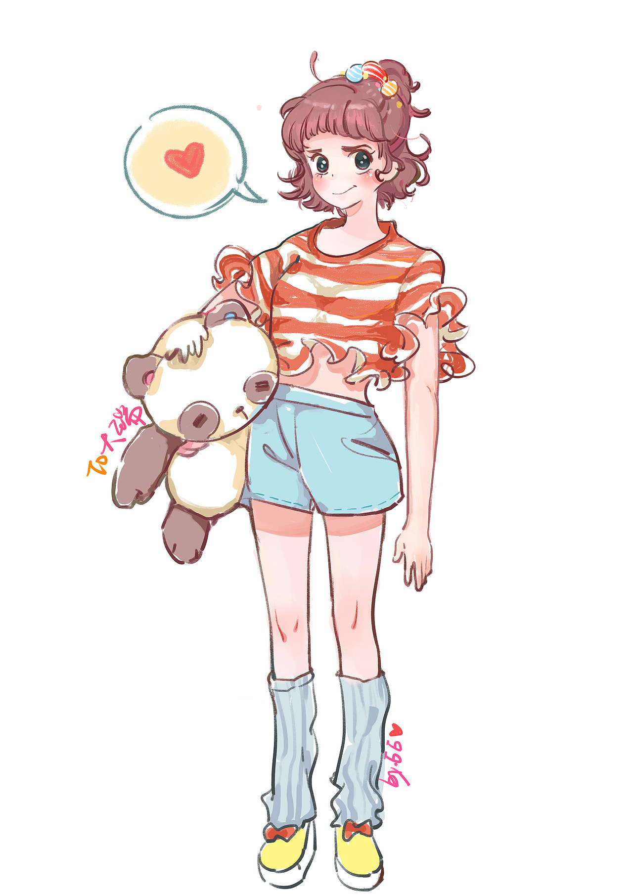 给自己的小女神画的