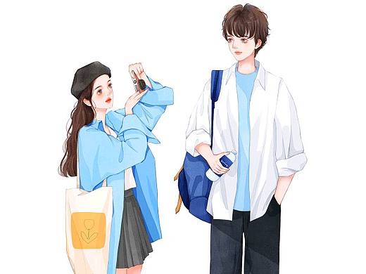 情侣元气穿搭