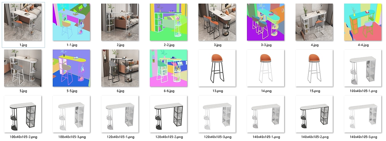 3dmax家装吧台桌椅建模与渲染作品效果图（家具家居）（图ZMzYyMTkxNTcy） - 生活用品 - 站酷设计师咖啡猴原创素材 - 站酷ZCOOL