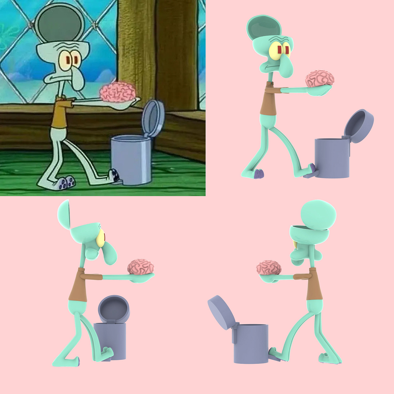 章鱼哥3d表情包