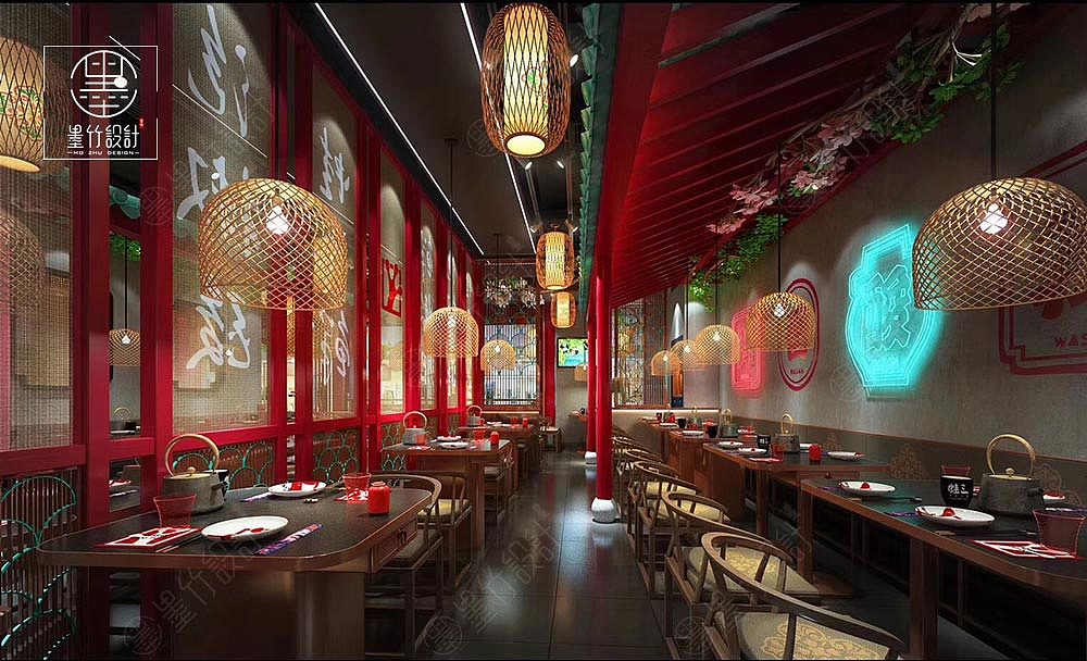 西安主题餐厅设计——蛙三泡椒牛蛙主题餐厅