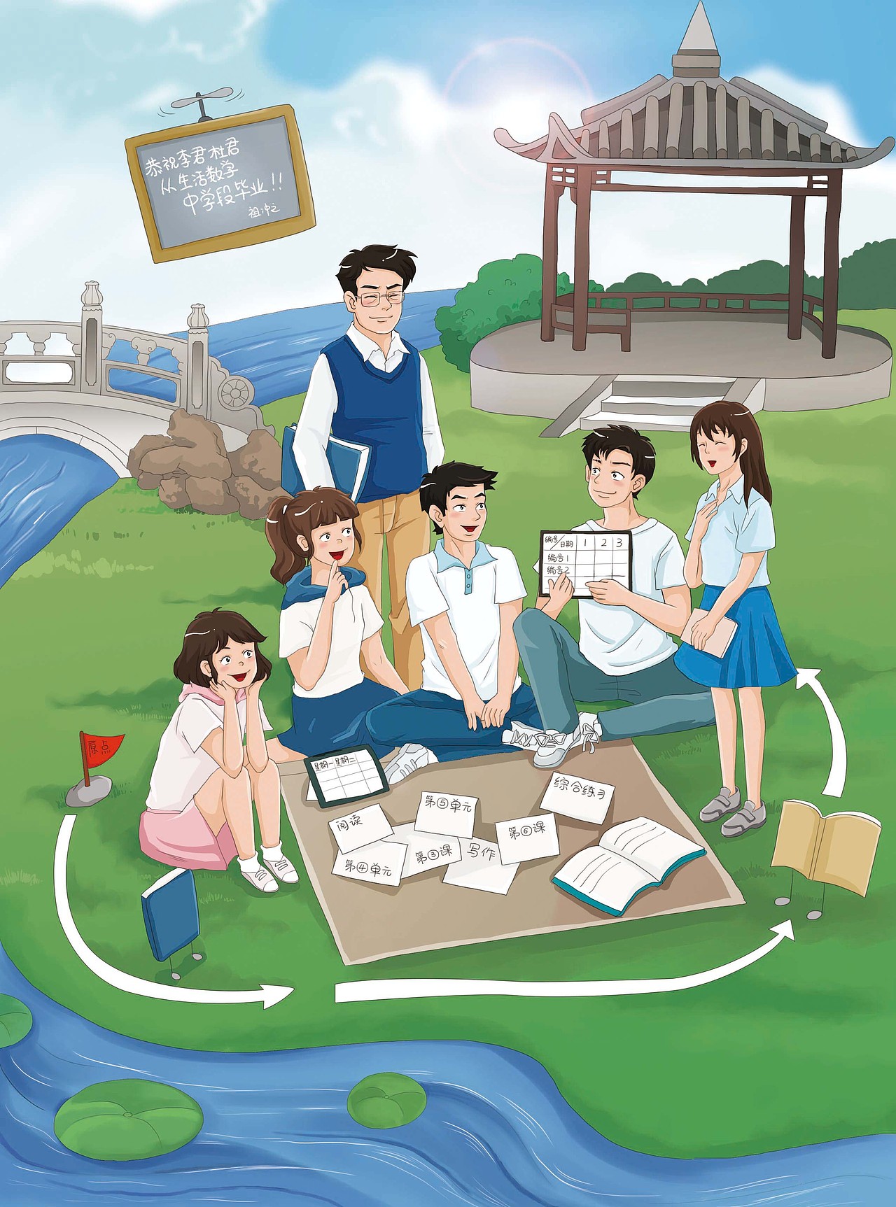 【電腦手繪漫畫】少兒類單幅漫畫-已商用（圖ZMjI1NTAwOTk2） - 商業(yè)插畫 - 站酷設(shè)計(jì)師北極以北821015原創(chuàng)素材 - 站酷ZCOOL