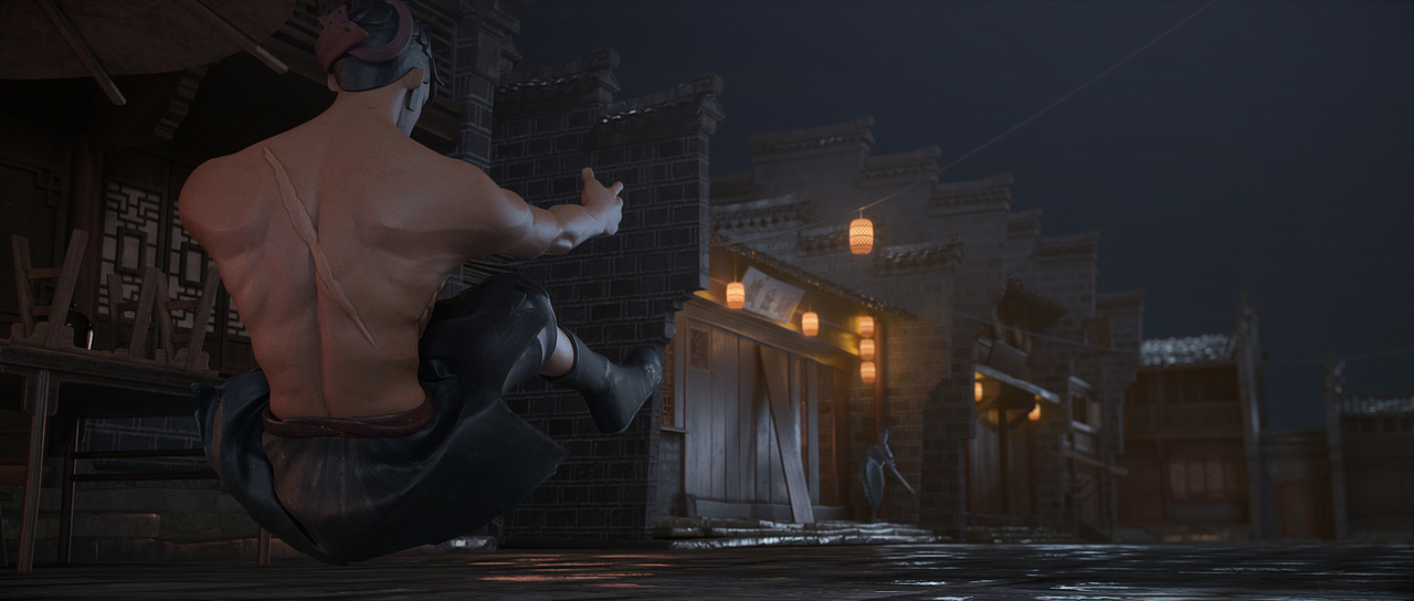 相忘于江湖 毕设渲染图