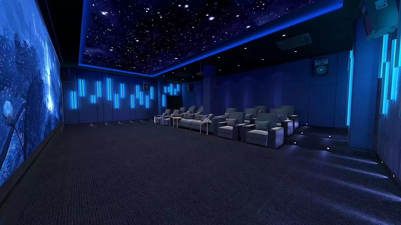 郑州电影院装修、郑州电影院设计、影院装修设计效果图