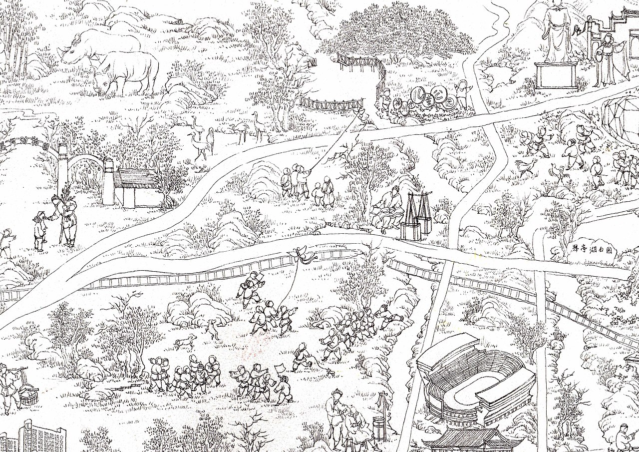 福州手绘地图线稿（图ZMTg2ODU0NzY4） - 其他 - 站酷设计师Lao妖怪原创素材 - 站酷ZCOOL