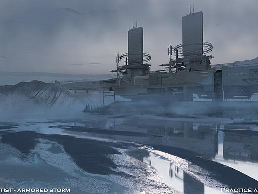 05-日常渲染練習(xí)-原畫來自游戲裝甲風(fēng)暴（個(gè)人主頁-ZNTEzODM3NzI=） - 場(chǎng)景 - 站酷設(shè)計(jì)師XXIN_CG原創(chuàng)素材 - 站酷ZCOOL