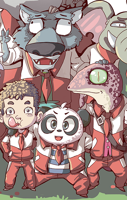 原创作品《我们班》创作过程。（图ZMTcyMDcwOTg0） - 商业插画 - 站酷设计师漫匪原创素材 - 站酷ZCOOL