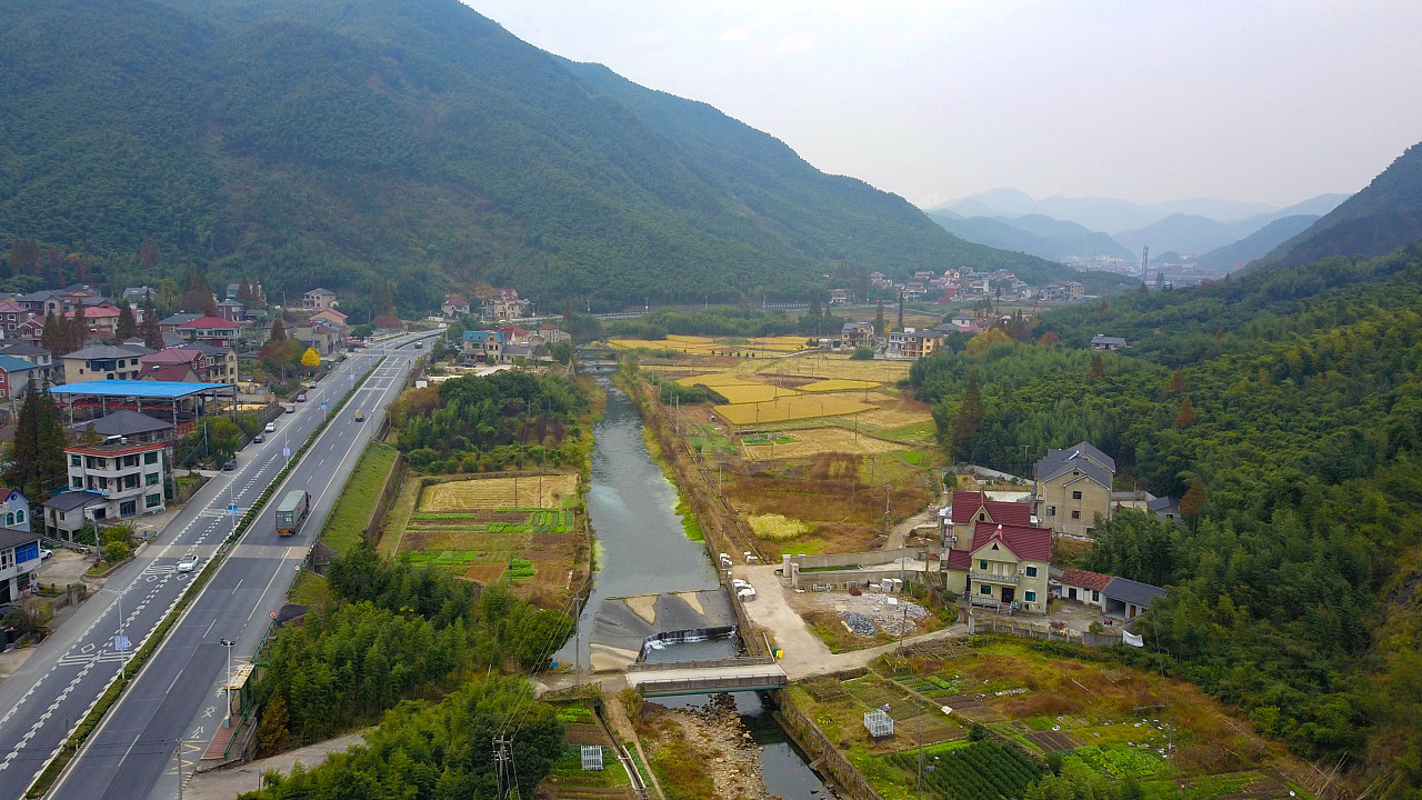 浙江省杭州市余杭区泗溪村风景照