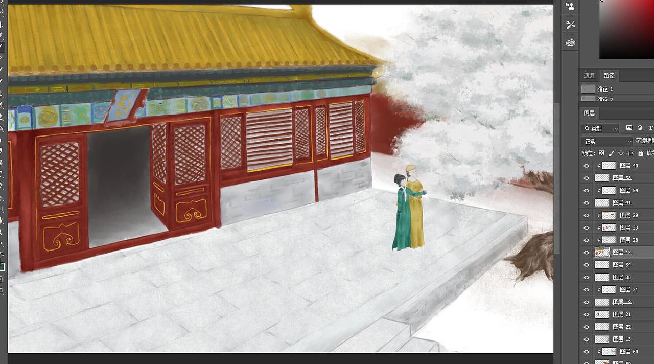 也似人间见白头（图ZMjU0NTk1NjQ0） - 创作习作 - 站酷设计师学画画的七白原创素材 - 站酷ZCOOL