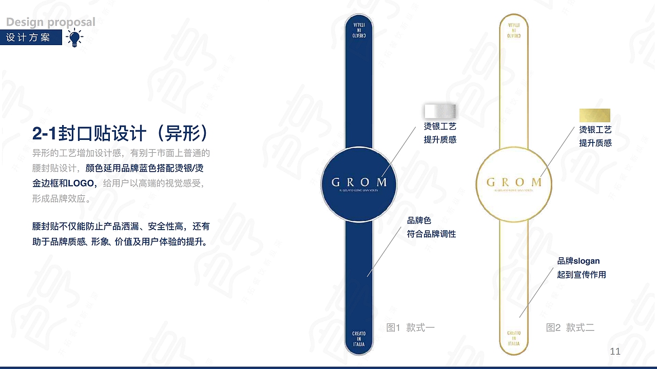 Grom 意大利冰激凌包装设计