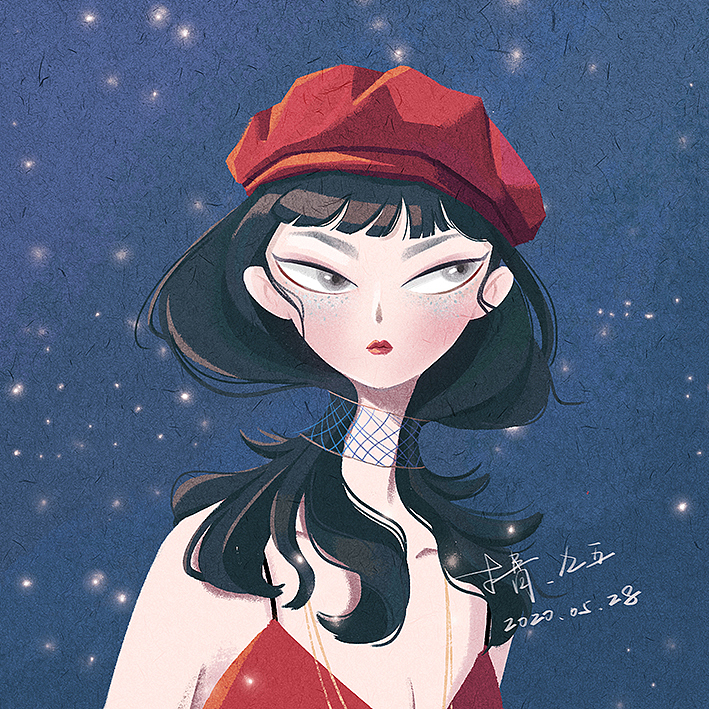 三月四月插画头像