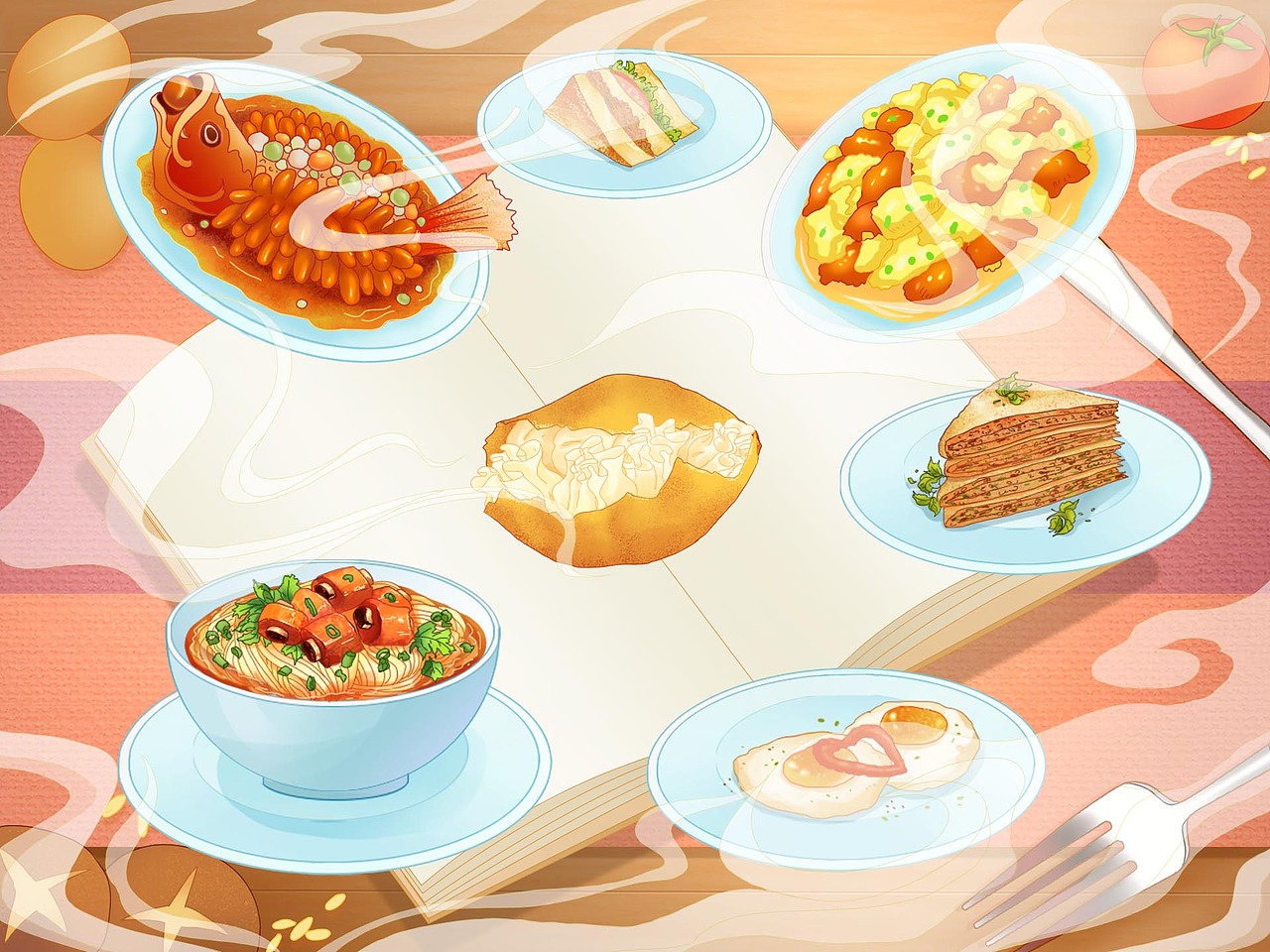 总结去年画过的插画（图ZMjk0NjI3NjA0） - 绘本 - 站酷设计师佳昕He原创素材 - 站酷ZCOOL