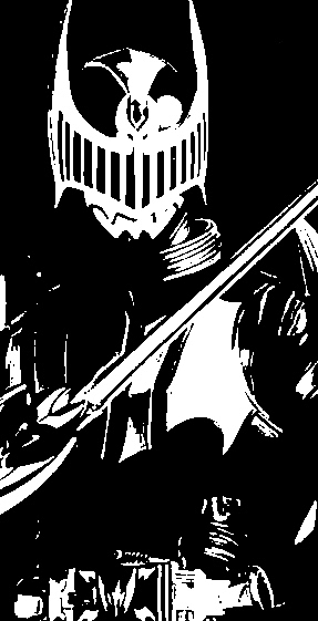 假面骑士黑白剪影