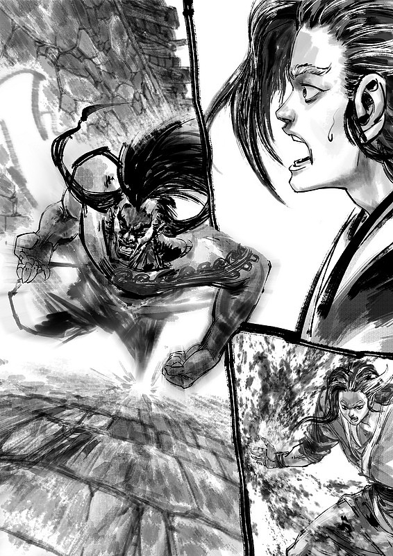 武侠短篇漫画(分镜练习)